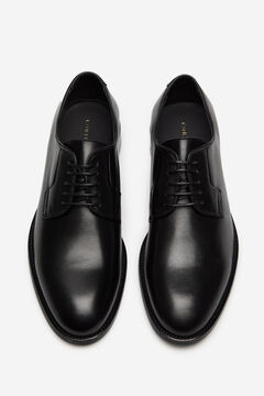 Cortefiel Plain lace-up shoe Black