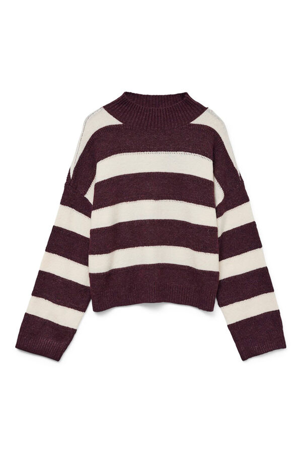Vero Moda Camisola de malha de gola malha Roxo