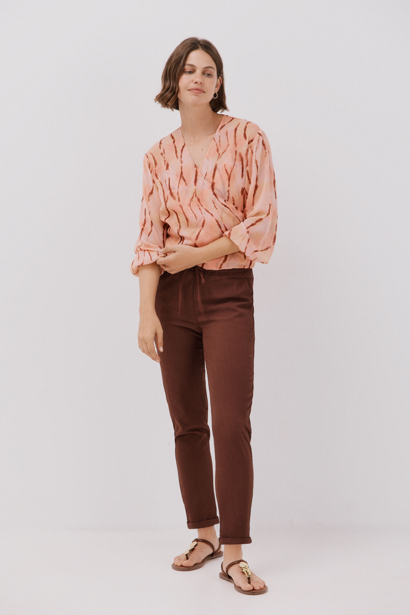 Cortefiel V-neck blouse