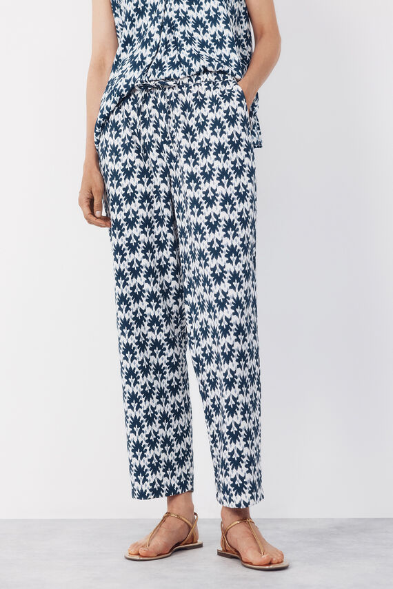 Pantalón fluído estampado