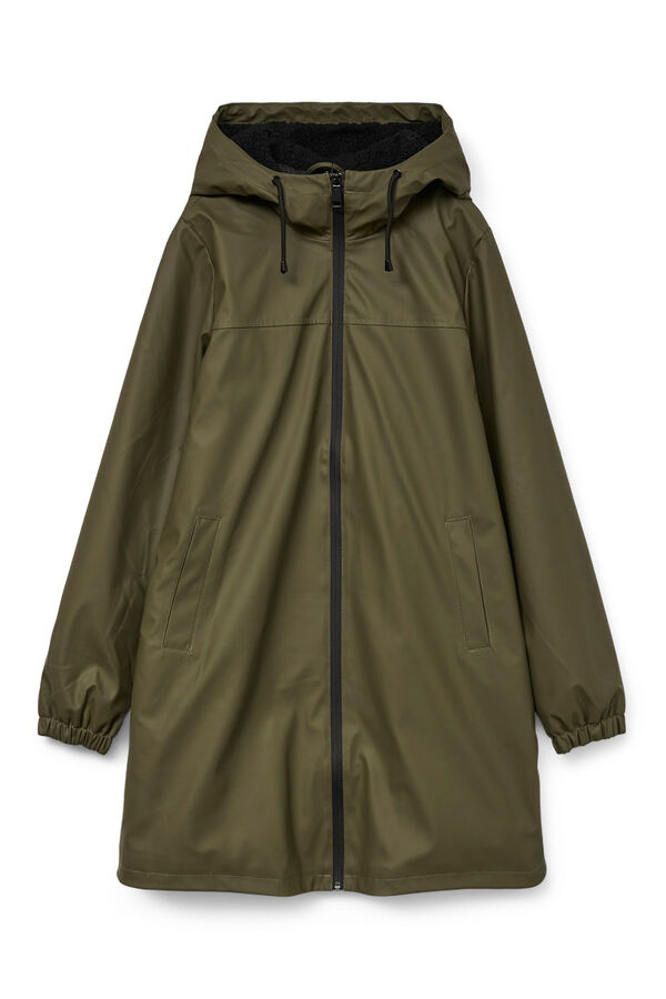 Vero Moda Impermeável com capuz Verde