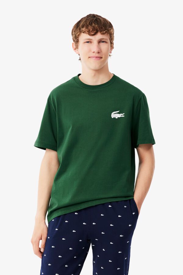 Lacoste T-shirt de manga curta estampada Verde