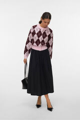 Vero Moda Casaco de malha com estampado de diamantes  Subiu