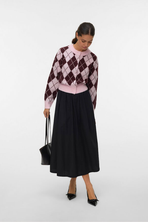 Vero Moda Casaco de malha com estampado de diamantes  Subiu