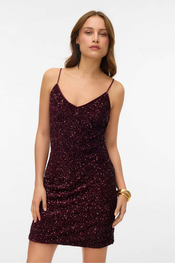 Vero Moda Vestido de alças de lantejoulas Granada