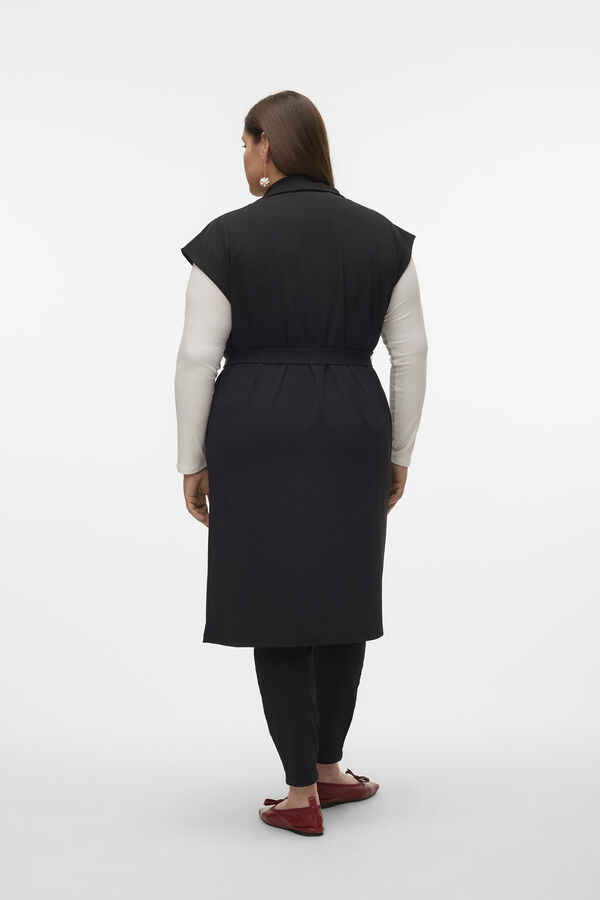 Cortefiel Plus size waistcoat  Black