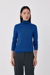 Cortefiel Roll neck jumper Blue