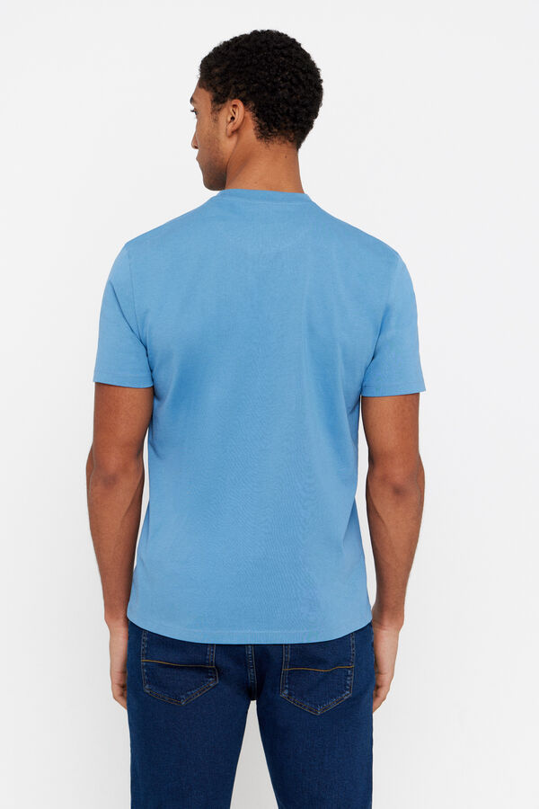 Cortefiel T-shirt básica bolso Azul