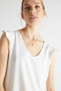 Cortefiel TOUJOURS short necklace - Pearl - Gold Gold