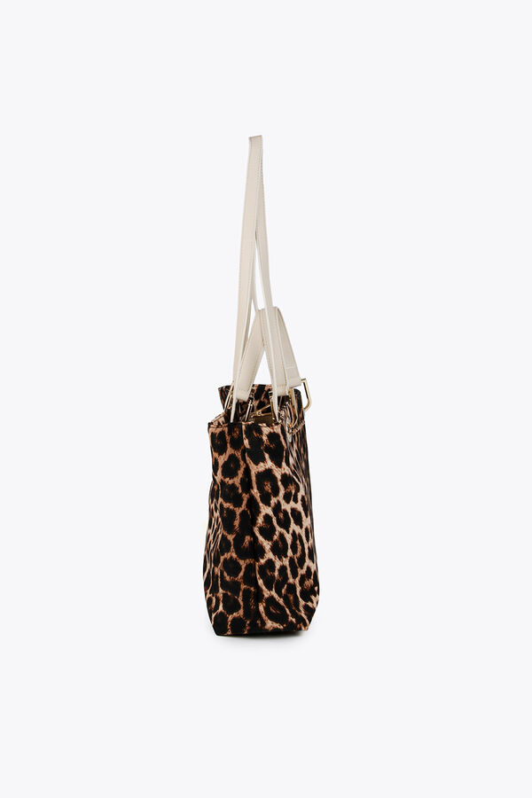 Lola Casademunt Bolso shopper animal print Estampado marrón