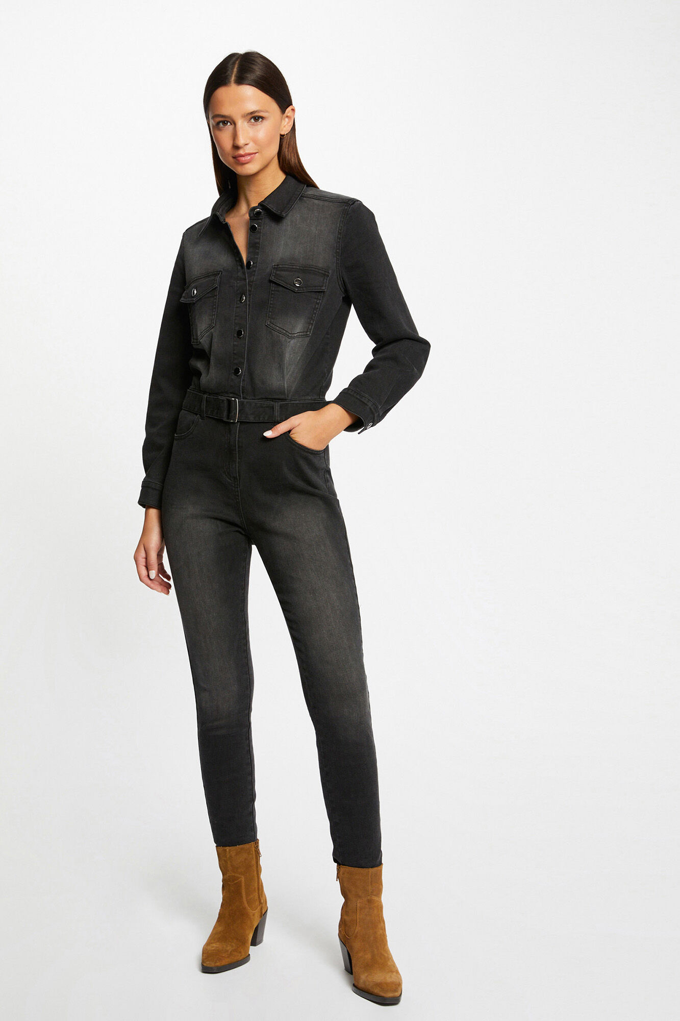 Fitted jumpsuit sales