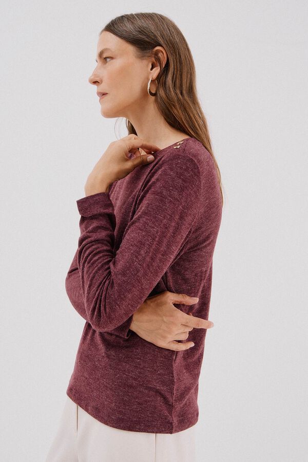 Cortefiel buttons box shirt Purple