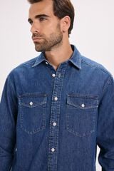 Jack & Jones Camisa regular fit denim Azul