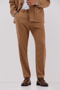 Cortefiel Pantalón lana camel