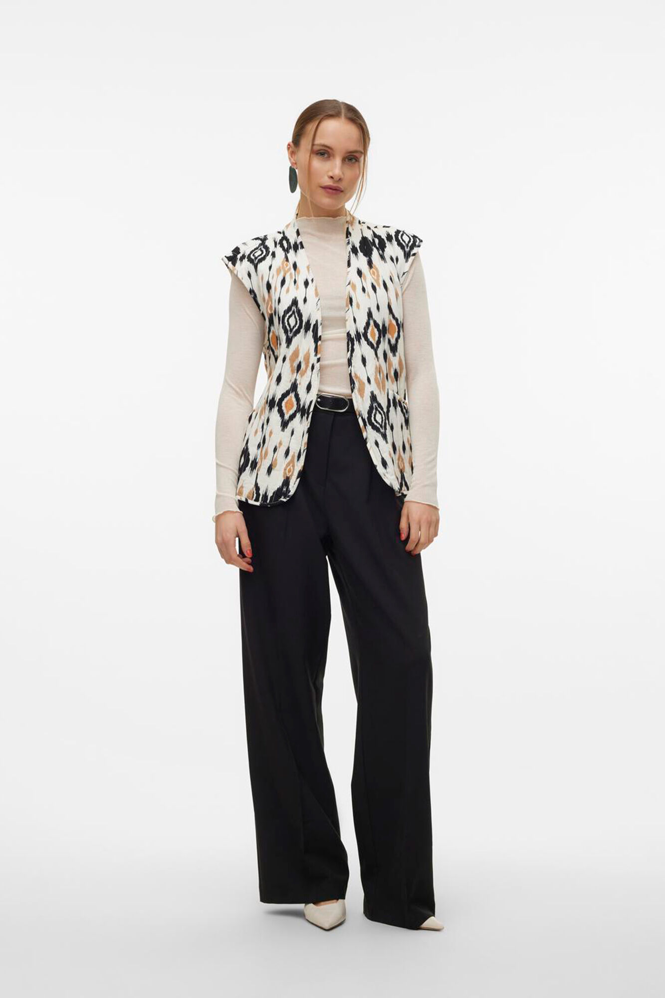 Chalecos estampados mujer new arrivals