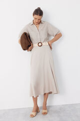 Cortefiel Rustic short sleeve shirt Printed brown