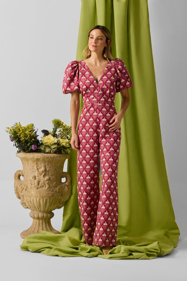 Silbon Macacão estampado coleção evento Subiu