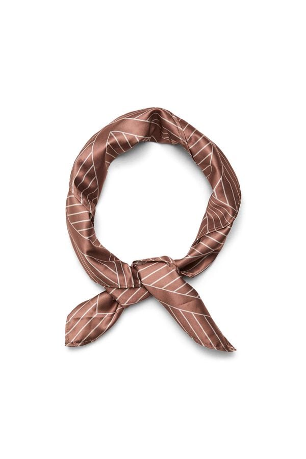 Vero Moda Len&ccedil;o acetinado Castanho