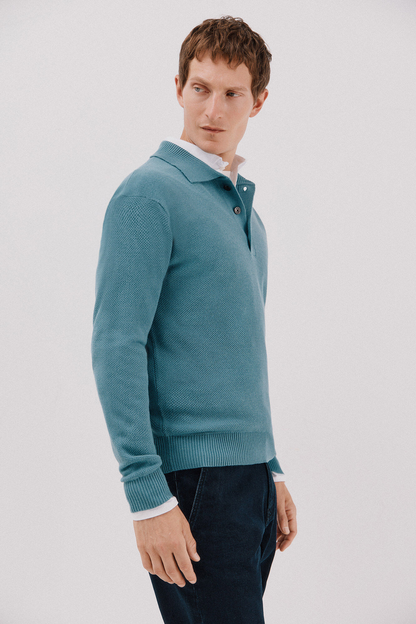 Cortefiel Structured wool sweater 