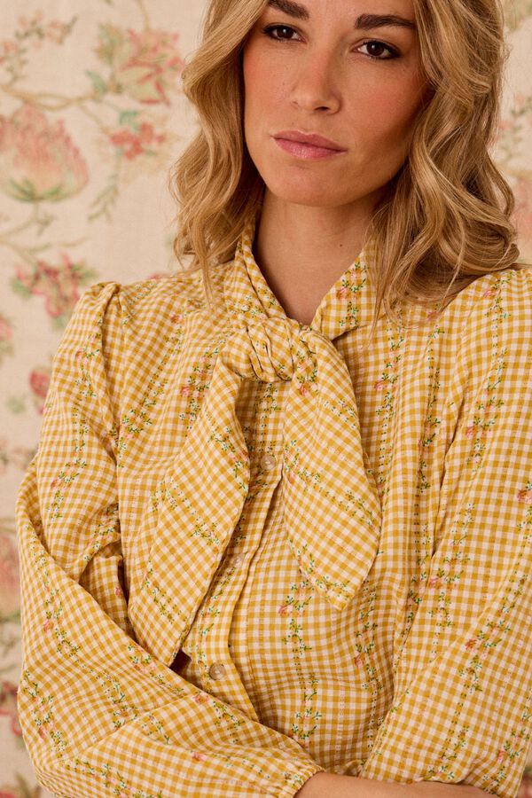 Pol&iacute;n Et Moi Camisa floral Laura Dourado