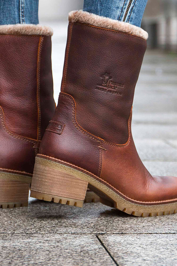 Panama Jack Botas de salto femininas Castanho