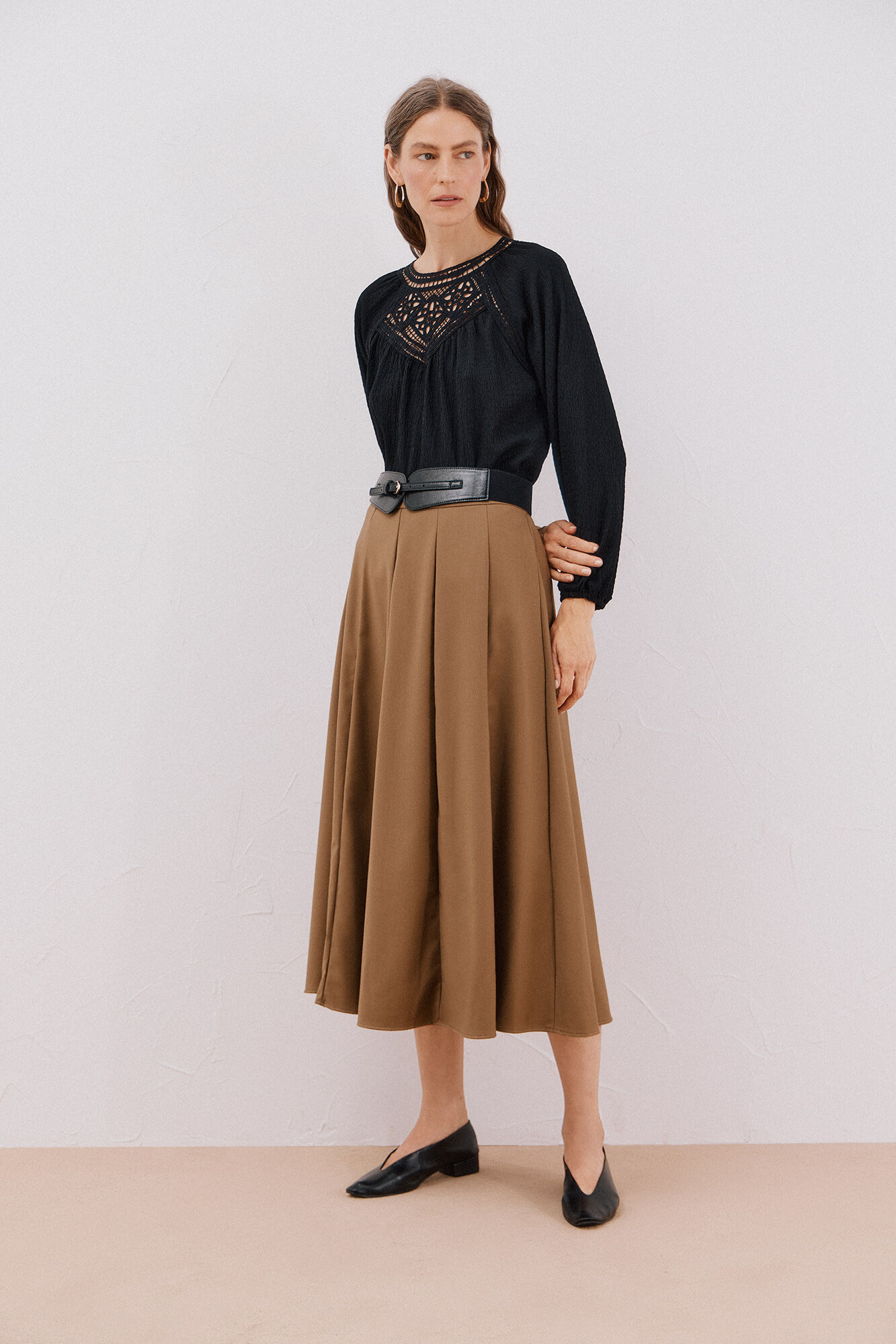 Cortefiel Top de crochet com patch