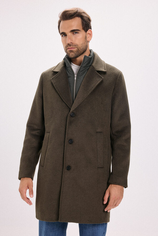 Jack & Jones Sobretudo longo com fecho combinado Cinzento