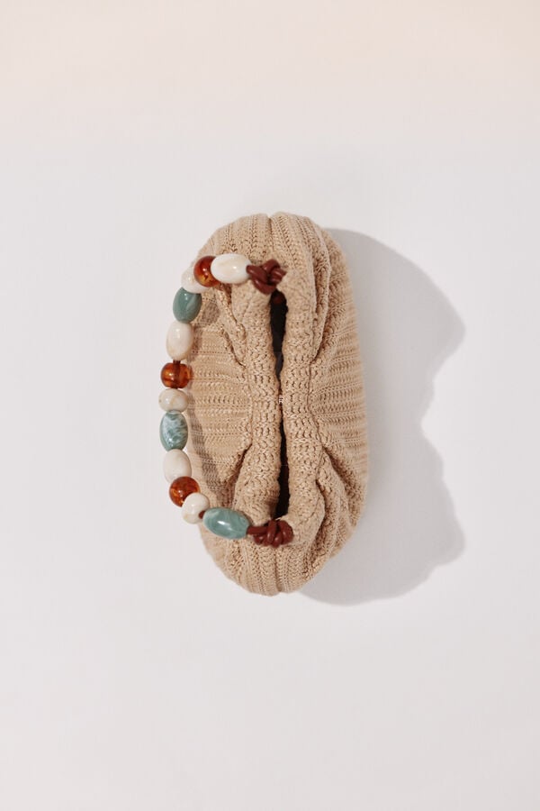 Cortefiel Bandolera de rafia asa fantas&iacute;a Arena