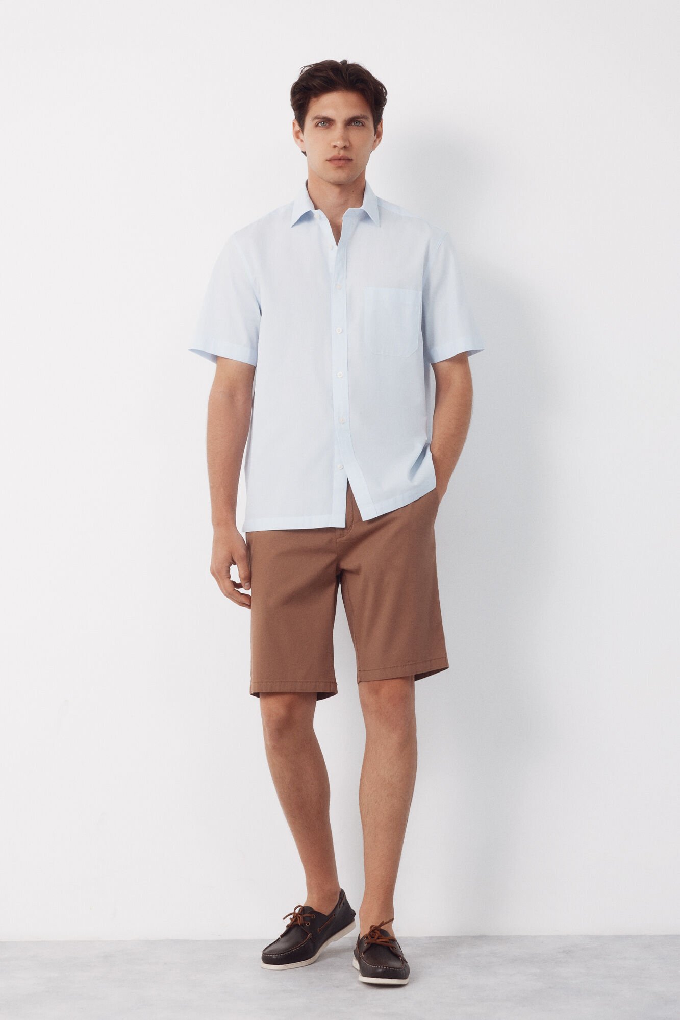 Cortefiel Striped short sleeve shirt