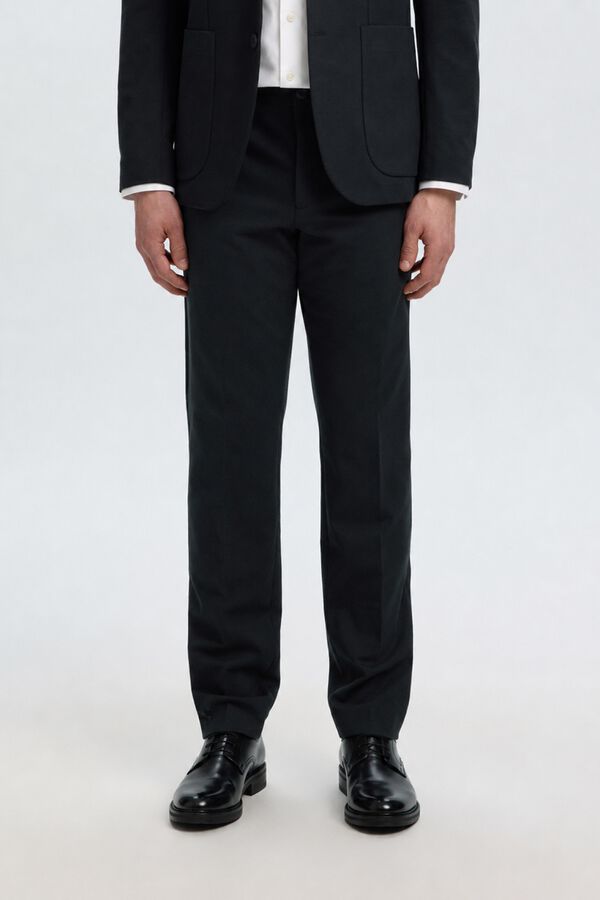 Selected Cal&ccedil;a formal Slim Fit Preto