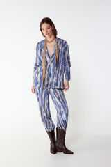 Slowlove Pantal&oacute;n estampado Printed blue