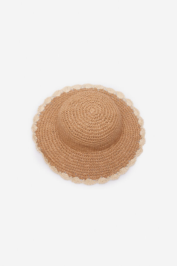 Cortefiel Woven hat Nude