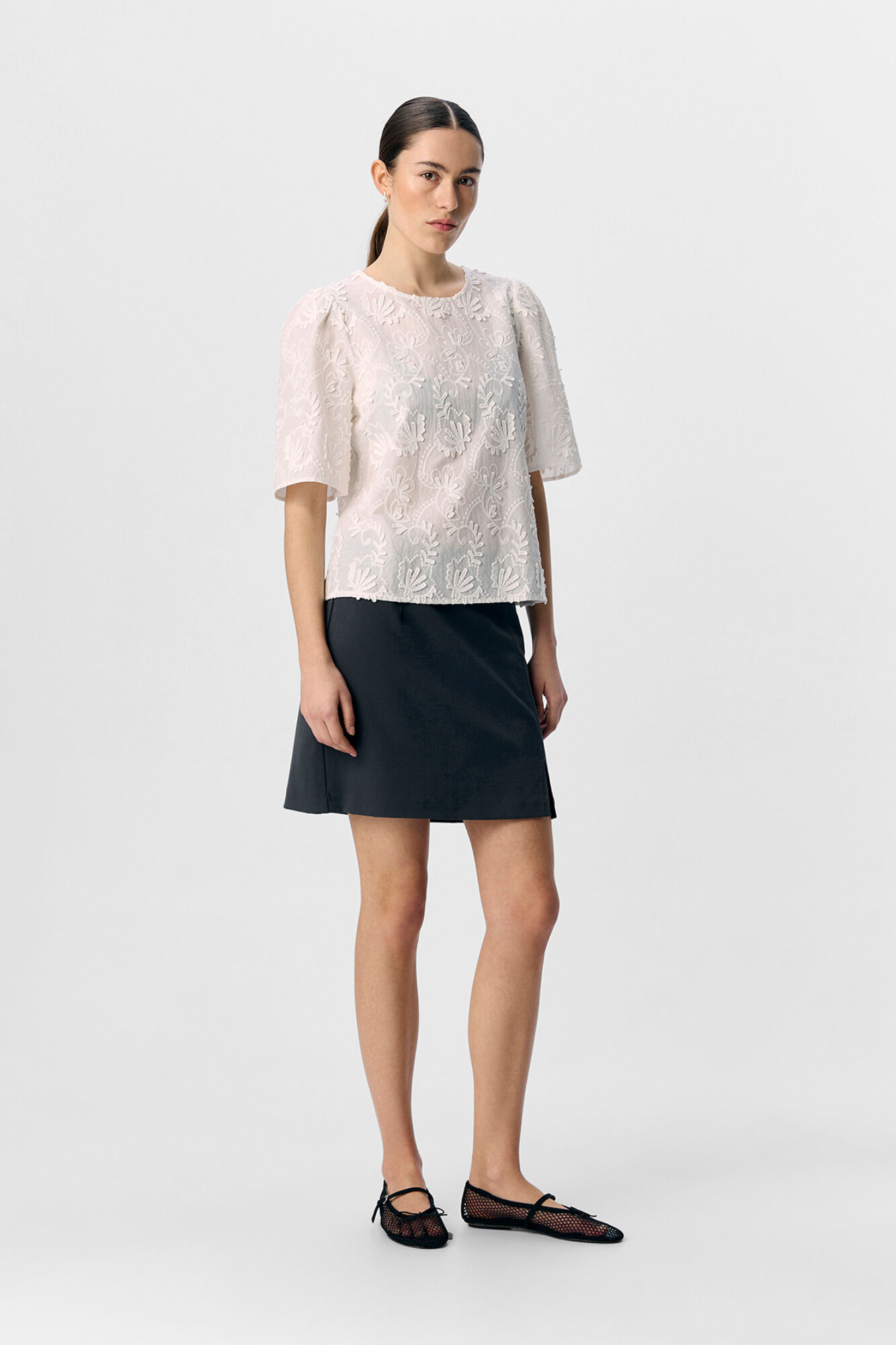 Object Blusa tejido bordado