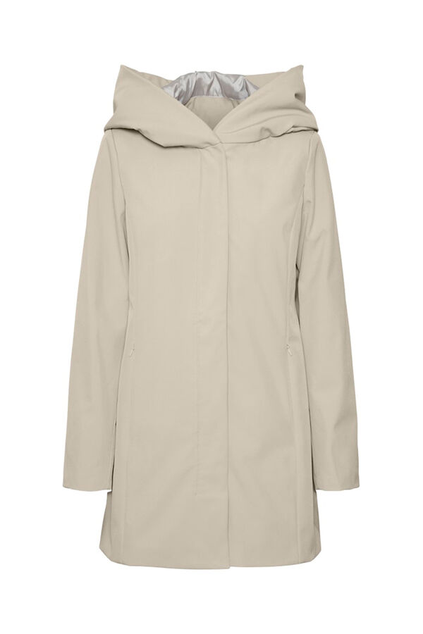 Vero Moda Medidas do sobretudo efeito neoprene  Cinzento