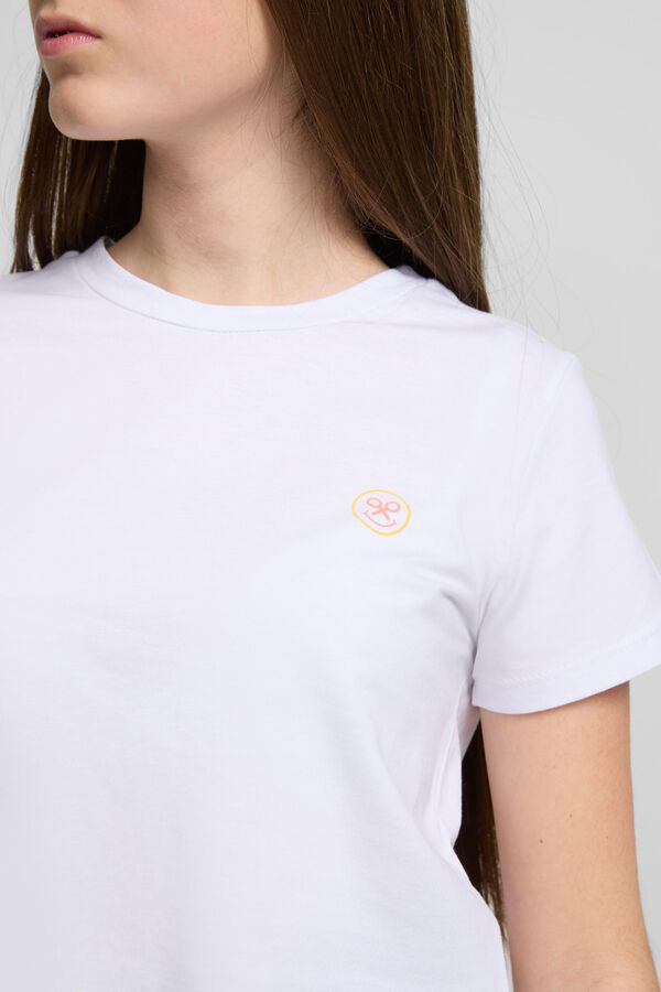 Silbon Camiseta smile colores Blanco