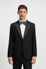 HUGO Silk bow tie Blue