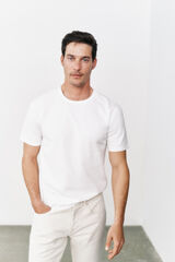 OOTO T-shirt básica com bordado avião OOTO Branco