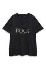 Vero Moda Curve T-shirt de manga curta tamanho grande Preto