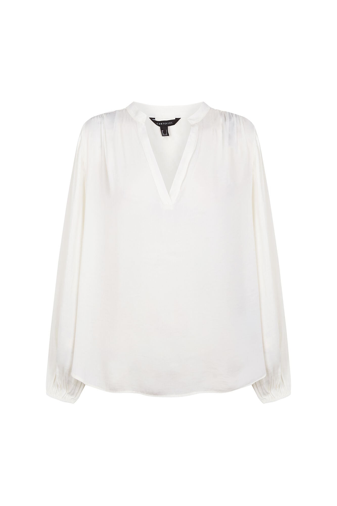 Cortefiel Satin-finish fluid blouse