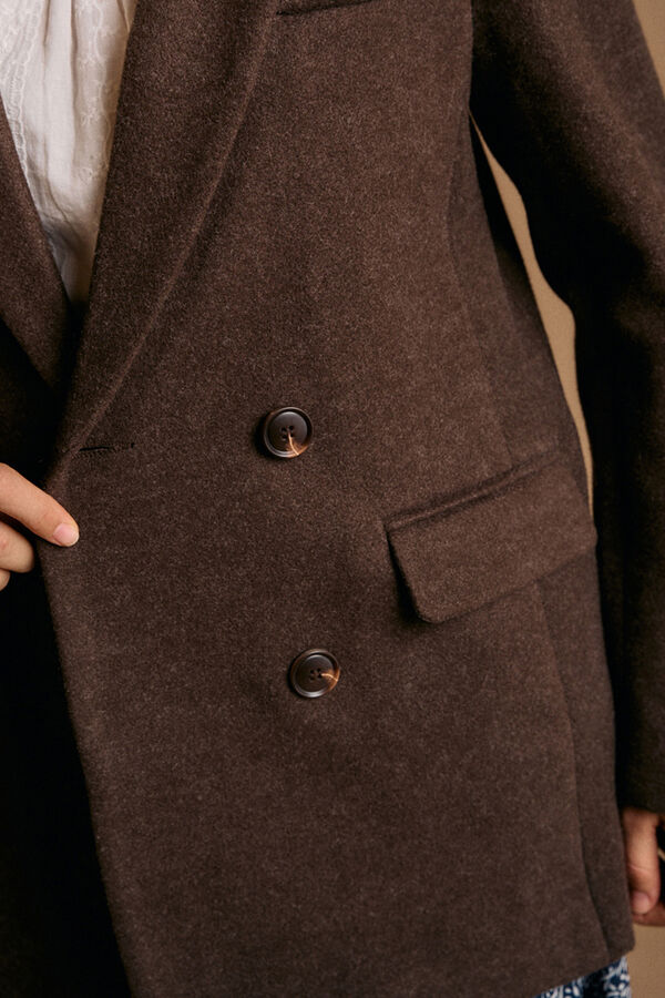 Polín Et Moi Amaia cloth coat Dark brown