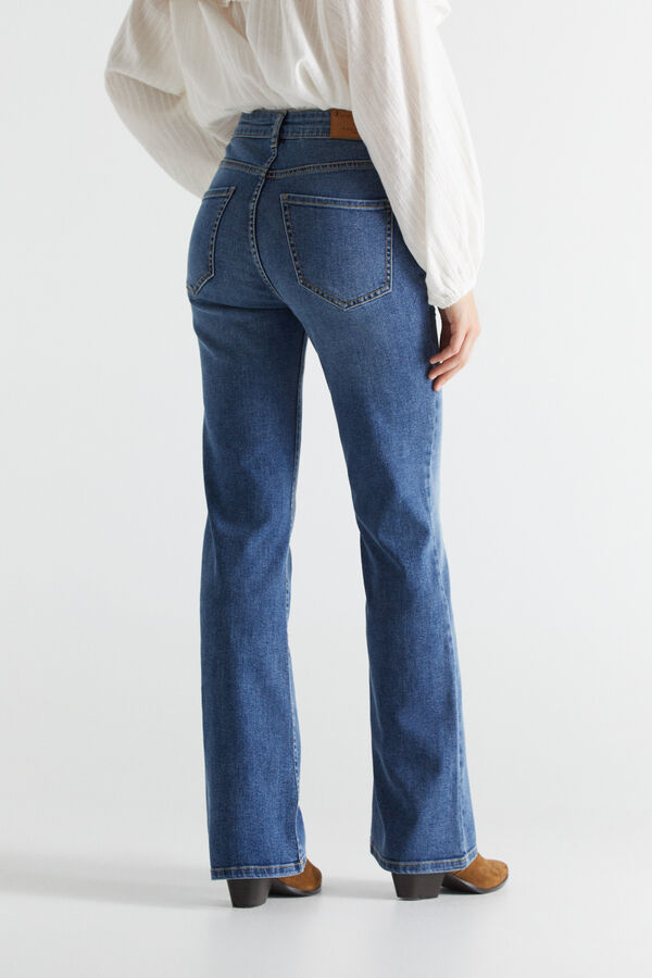 Cortefiel Bell-bottom jeans Blue
