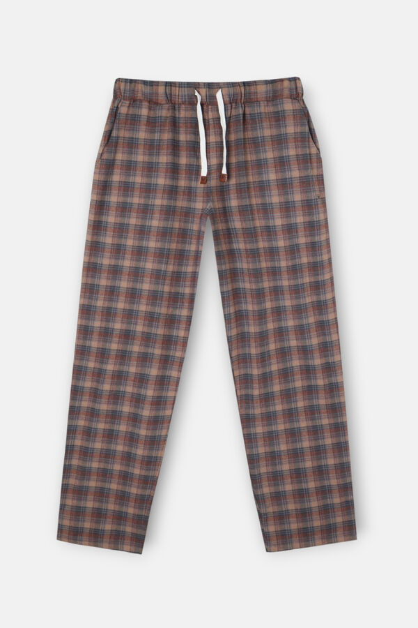 Silbon Pijama pijama tartan Cinzento