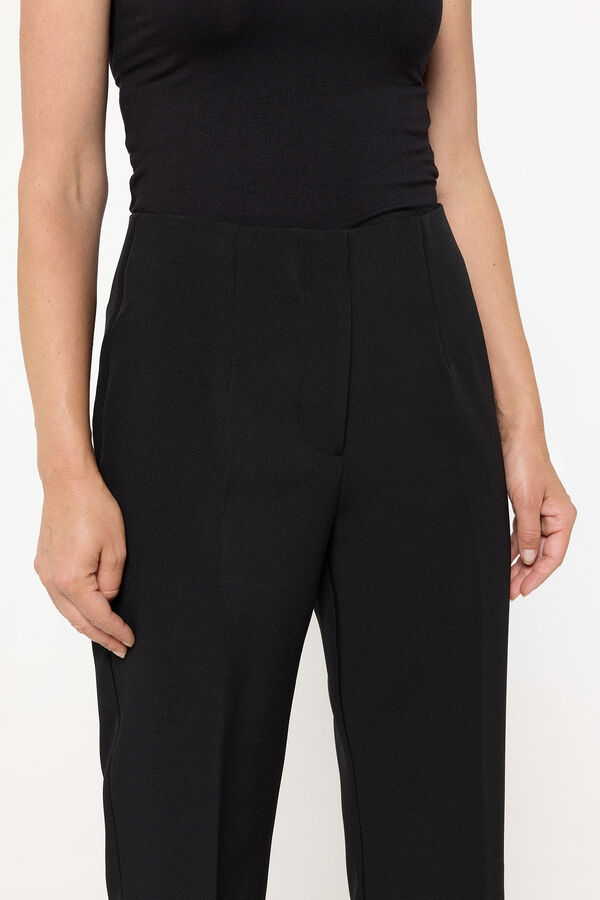 Cortefiel Long trousers with lace  Black