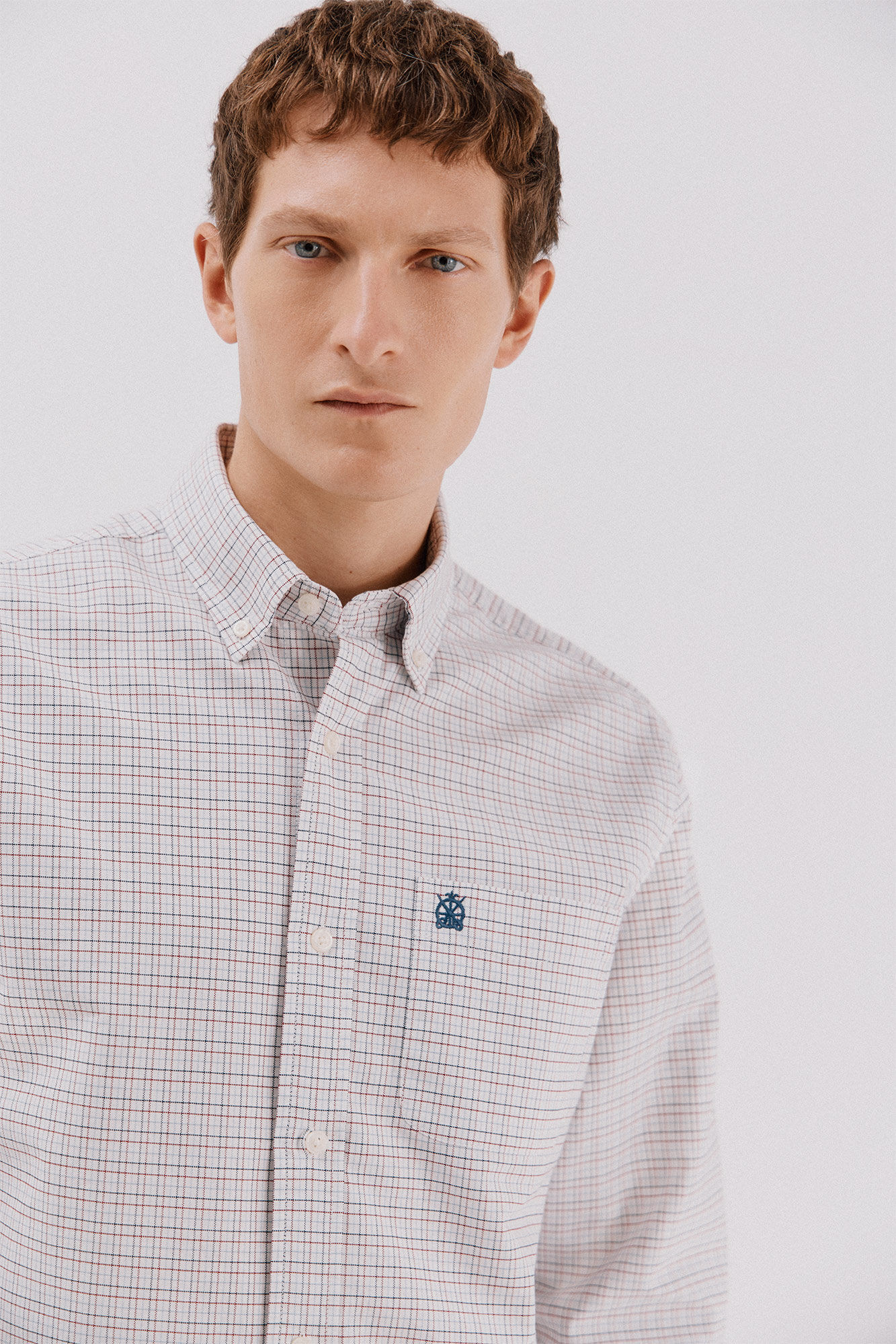 Cortefiel Checked oxford shirt