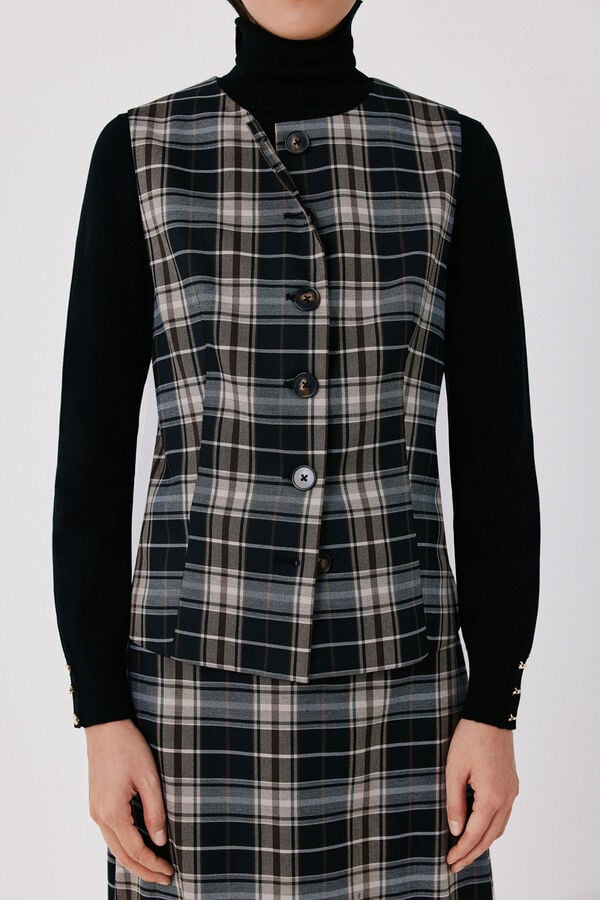Cortefiel Closed gilet Printed grey