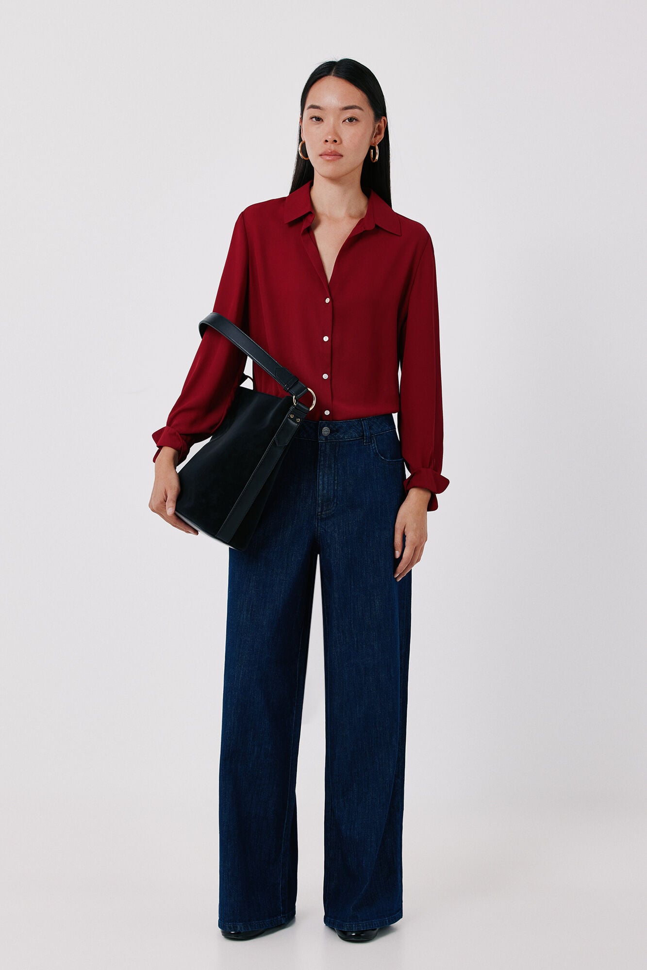 Cortefiel Crepe fluid shirt
