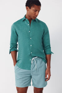 Cortefiel Fato de banho estampado riscas finas