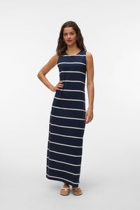 Vero Moda Vestido midi decote redondo