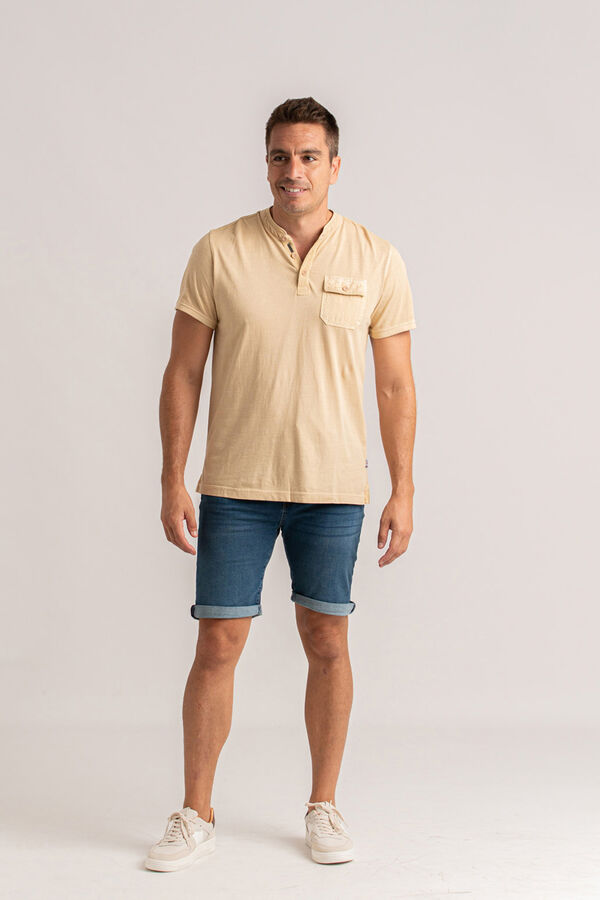 Privata T-shirt de manga curta 100% algodão Dourado