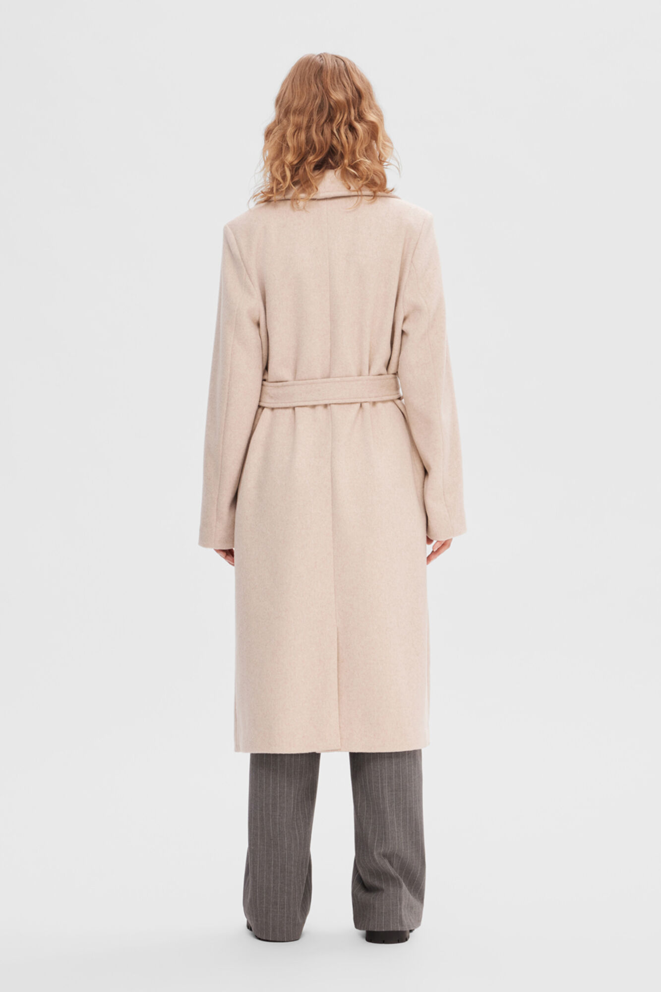 Wrap around coat with belt cheap